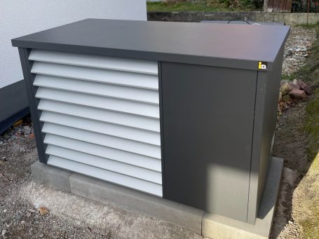 Bildliche Darstellung einer Wohnkombination mit IDM Wärmepumpe